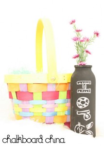 Chalkboard China Easter Decorating