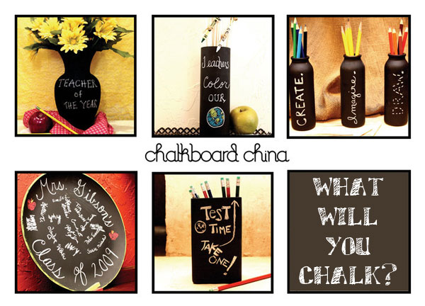 Get Teachers Gifts with Chalkboard China