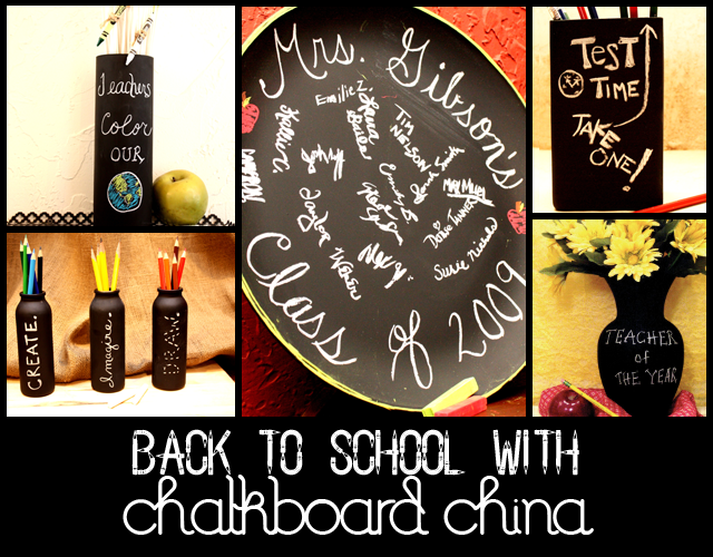 Chalkboard China Back To School Gifts Teacher Gifts