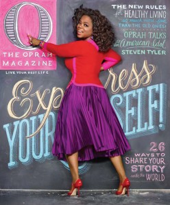 O Magazine February 2012 Oprah Winfrey Chalkboard China