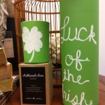 Chalkboard China St. Patrick's Day Ideas Candle Cylinder Fern