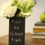 Chalkboard China Rectangle Vase- Back to School Bash