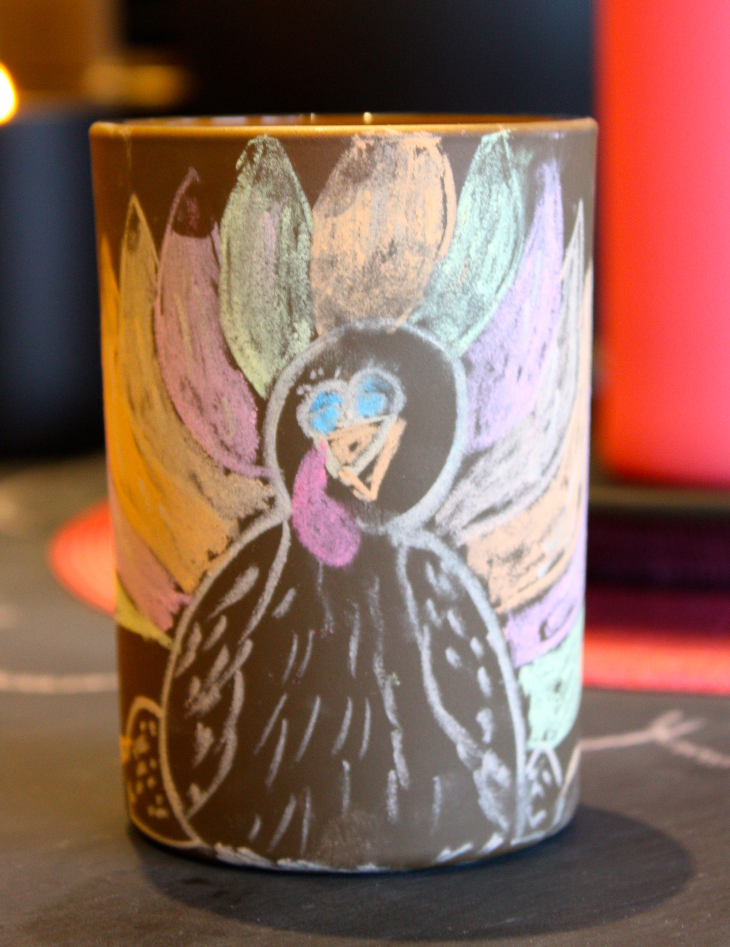 Chalkboard China - Rich Cocoa  Candle - Turkey Candle
